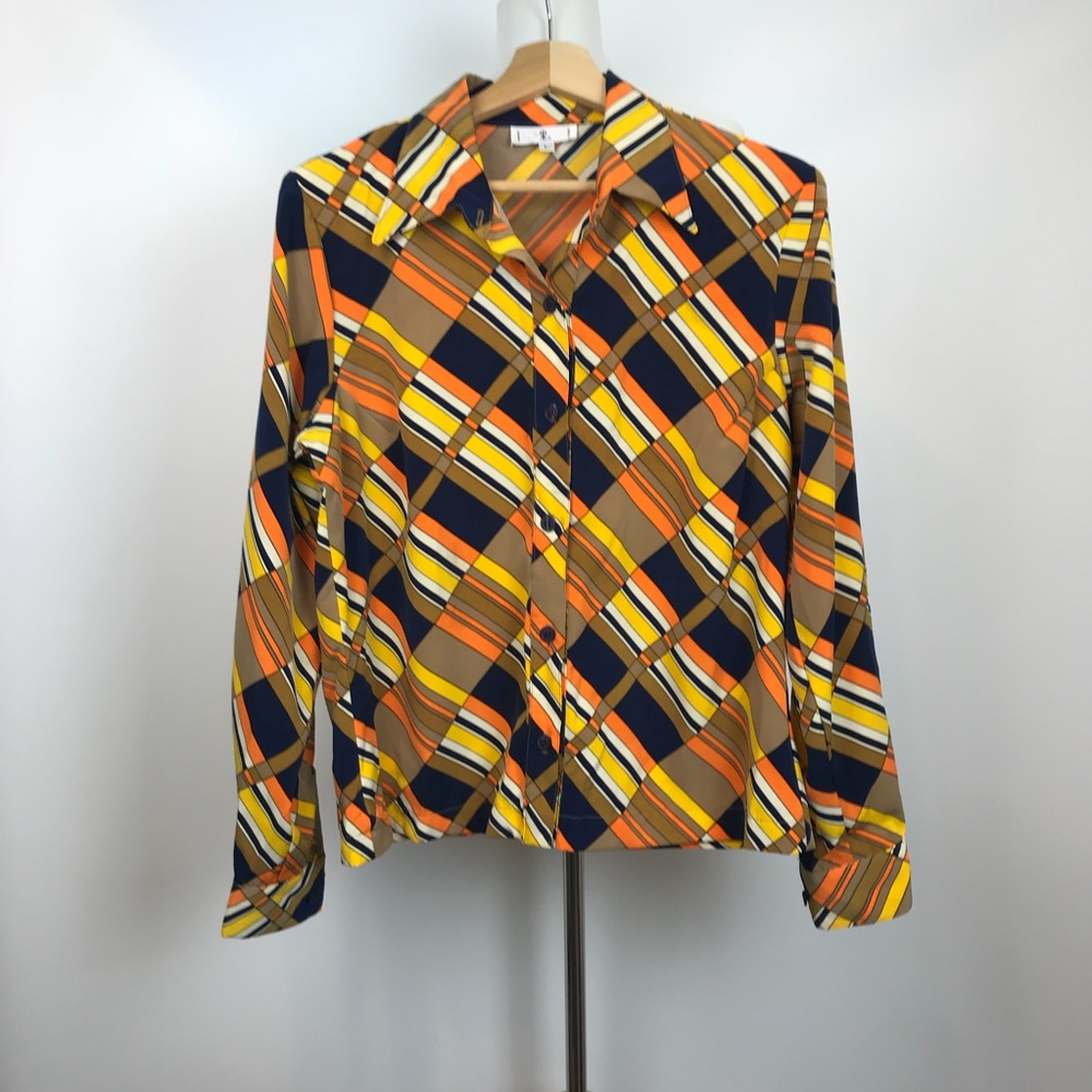 Vintage Rampage Button Up psychedelic Blouse